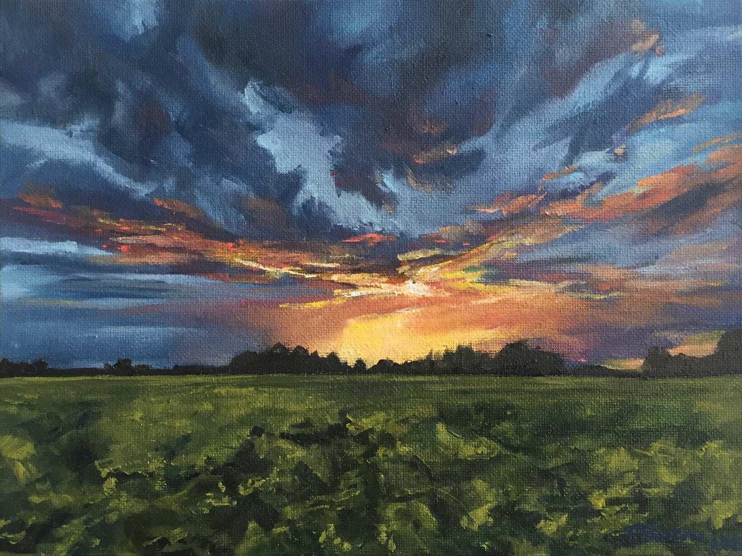 Sunset in Lithuania