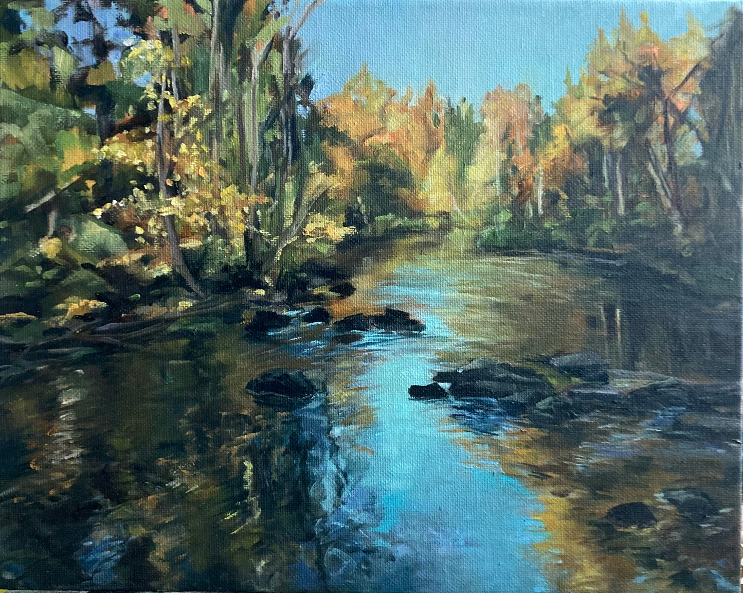 River Kerava dressed in autumn