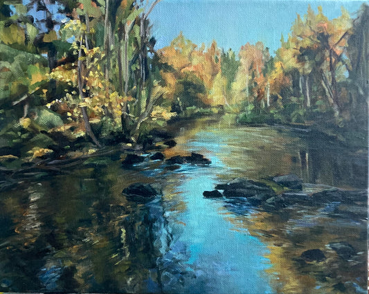 River Kerava dressed in autumn