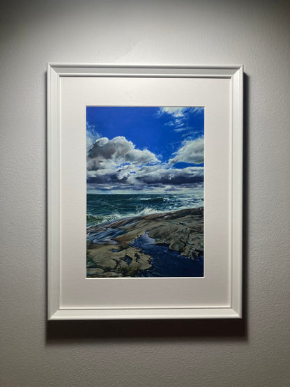 Stormy sea (print)