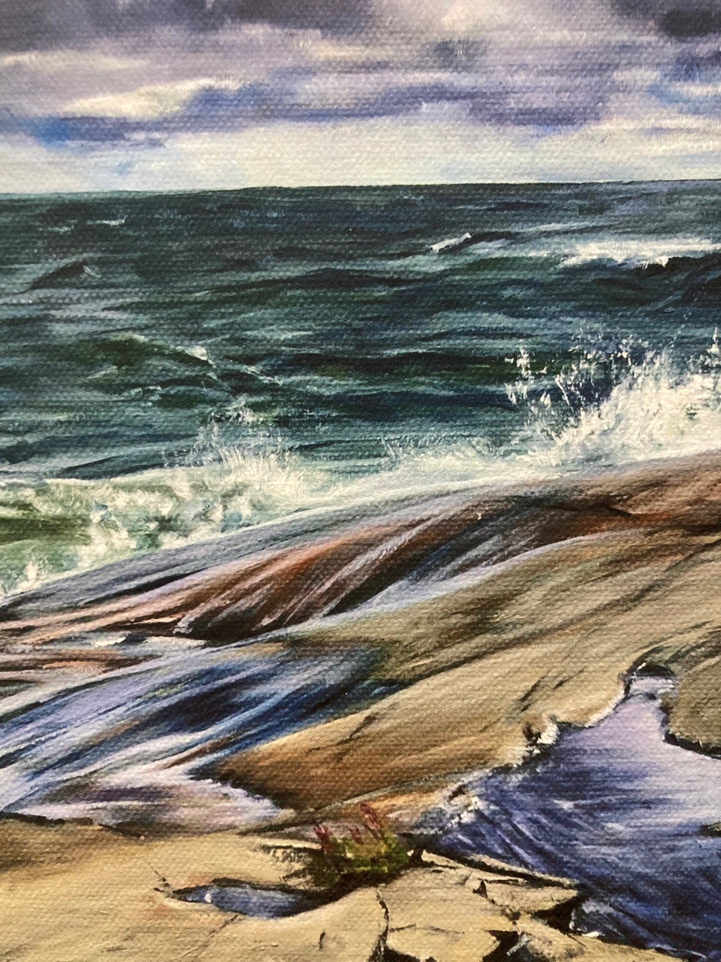 Stormy sea (print)